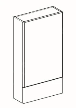 Geberit Selnova Square - Spiegelkast 850x470x176 Mm, 2 Deuren, Mat Lava 501.413.JK.1 -Badkamerartikelen Winkel 00ea10fd371ef999d3a5c20f