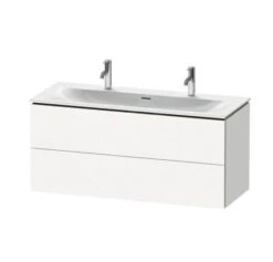 Duravit L-Cube - Wastafelonderkast 550x1220x481 Mm, 2 Laden, Wit Mat LC630901818