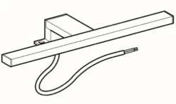 Geberit Selnova Square - Verlichting, 300 Mm, Chroom 501.280.00.1 -Badkamerartikelen Winkel 045fe4d9bf1b11abd8f7f5fc