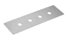 Kludi Toebehoren - Zichtbare Montageplaat Voor 4-gats Badkraan, Messing 1602145