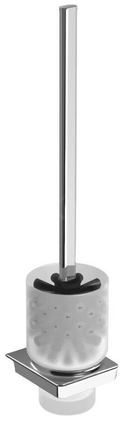 Sapho Zen - Toiletborstel Met Houder, Melkglas/chroom 161041