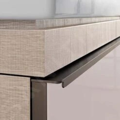 Geberit Citterio - Wastafelonderkast 560 Mm Voor Waskom, Glanzend Glas/taupe/licht Eiken 500.558.JI.1 -Badkamerartikelen Winkel 0e31715c32f9060125fd7542