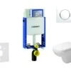 Geberit Kombifix - Toiletset Met Sigma20 Bedieningsplaat, Wit/glazend Chroom + Duravit D-Code Hangend Toilet En Wc Bril, Rimless, SoftClose 110.302.00.5 NH4 2 Geberit Kombifix - Toiletset Met Sigma20 Bedieningsplaat, Wit/glazend Chroom + Duravit D-Code Hangend Toilet En Wc Bril, Rimless, SoftClose 110.302.00.5 NH4 -Badkamerartikelen Winkel 0fe28dbbff2484489c339694
