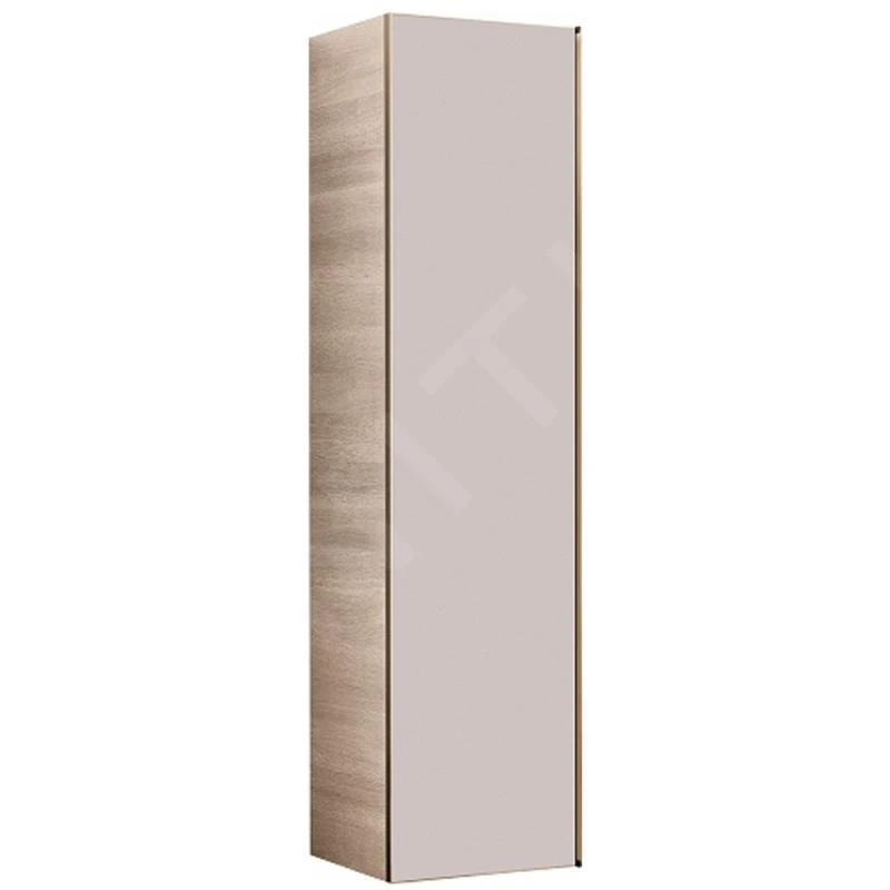 Geberit Citterio - Hoge Badkamerkast 1600x400 Mm, Glanzend Grijsbruin/eik Beige 500.554.JI.1 3 Geberit Citterio - Hoge Badkamerkast 1600x400 Mm, Glanzend Grijsbruin/eik Beige 500.554.JI.1