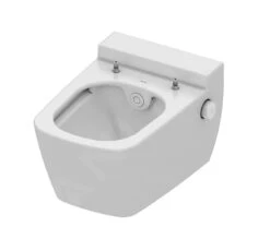 Geberit Duofix - Inbouwreservoir Voor Hangend Toilet Met SIGMA01 Bedieningsknop, Glanzend Chroom + Tece One - Hangend Douche-wc En Wc-bril, Rimless, SoftClose 111.300.00.5 NT2 -Badkamerartikelen Winkel 129742b428b7b2aa7b696590 1