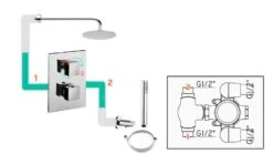 Paffoni Elle - Inbouw Douchekraan Met Omstelkraan, 2 Functies, Chroom EL018CR -Badkamerartikelen Winkel 1371af58e20b6c189fa41703