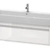 Duravit Ketho - Wastafel Onderkast 410x1150x440 Mm, 1 La, Glanzend Wit KT668902222