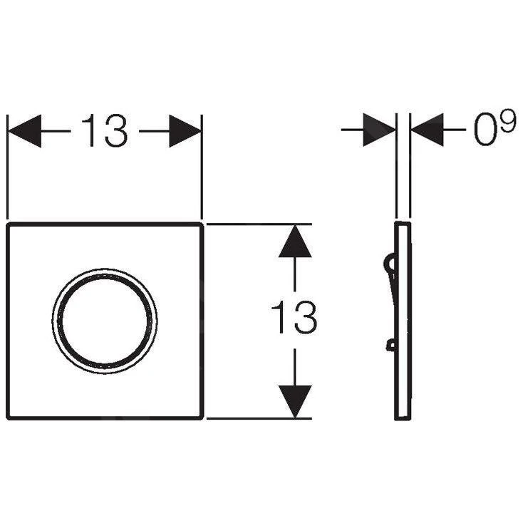 Geberit Spoelsystemen - Bedieningspaneel Met Pneumatische Spoelactivering Bedieningsplaat Type 01, Wit Alpine 116.011.11.5 4 Geberit Spoelsystemen - Bedieningspaneel Met Pneumatische Spoelactivering Bedieningsplaat Type 01, Wit Alpine 116.011.11.5 - Afbeelding 2