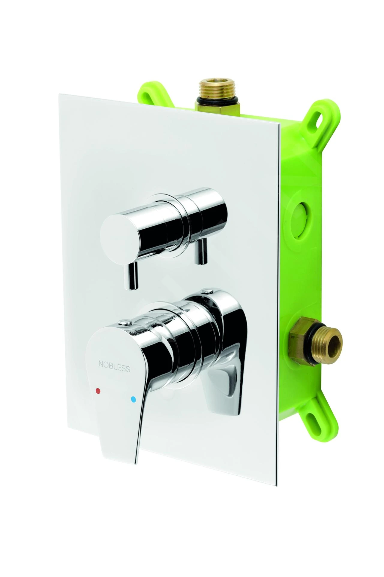 Novaservis Nobless Vision X - Inbouwkraan Voor 2 Functies Met Binnenwerk, Chroom BOX42051R,0