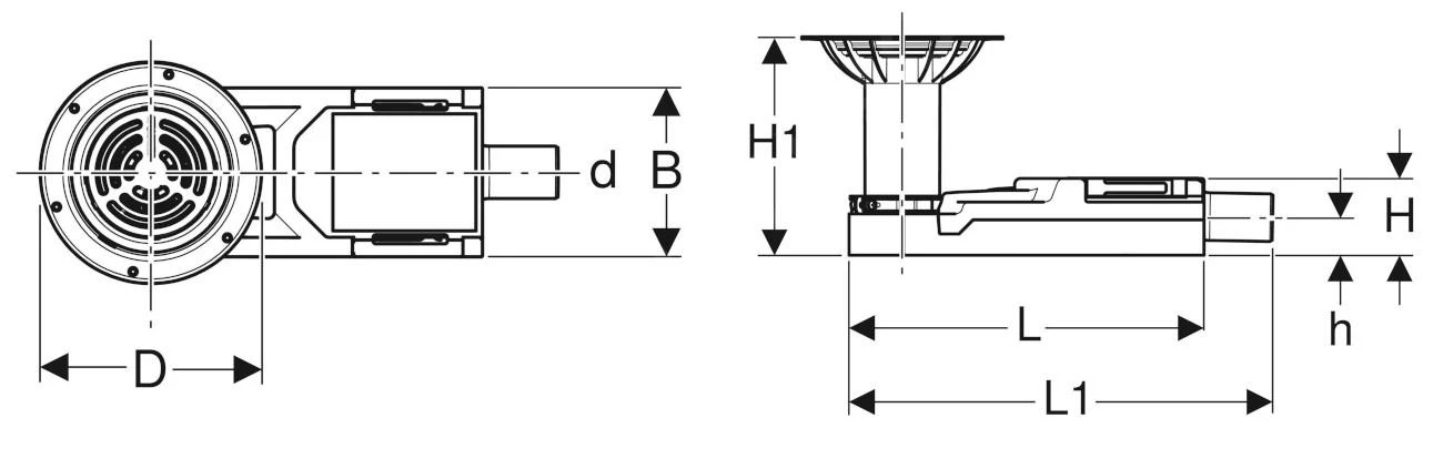 Geberit Toebehoren - Douchevloerafvoer Voor Vloerafwerkingen, Voor Dekvloerhoogte Bij Het Afvoerpunt 94-114 Mm 154.057.00.1 4 Geberit Toebehoren - Douchevloerafvoer Voor Vloerafwerkingen, Voor Dekvloerhoogte Bij Het Afvoerpunt 94-114 Mm 154.057.00.1 - Afbeelding 2