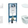 Geberit Duofix - Set Voorwandinstallatie, Closet Alpha Met WC-zitting, SIGMA20 Bedieningsknop, Wit/chroom 111.300.00.5 NR4 -Badkamerartikelen Winkel 1c0957e9d95f929a55ccc2bd