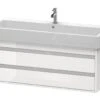 Duravit Ketho - Wastafel Onderkast 480x1150x440 Mm, 2 Laden, Glanzend Wit KT663902222 -Badkamerartikelen Winkel 1ed16331f5e593708d0991f8