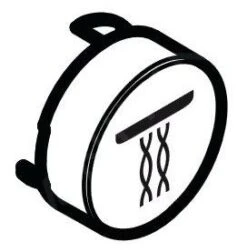 Hansgrohe Toebehoren - Select-knop Whirl, Zwart 92575610