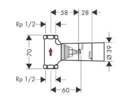 Hansgrohe Inbouwdelen - Universeel Basisgarnituur Voor Stopkraan DN15 15974180 -Badkamerartikelen Winkel 26764fd8255e2b3d83c0307b