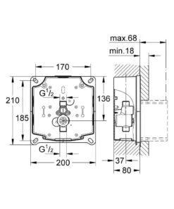 Grohe Rapido - Rapido UMB - Urinoir Inbouwset 38787000 -Badkamerartikelen Winkel 2b8f275ff1558aae914ee6fd