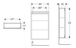 Geberit ICon - Kast 45x70x15 Cm, 1 Deur, L/R Scharnieren, Lava 502.318.JK.1 -Badkamerartikelen Winkel 30c0031c89a64cc9e3454906