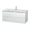 Duravit L-Cube - Wastafelonderkast 550x1220x481 Mm, 2 Laden, Wit Mat LC624301818