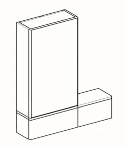 Geberit Selnova Square - Spiegelkast 850x708x176 Mm, 3 Deuren, Mat Lava 501.391.JK.1 -Badkamerartikelen Winkel 3941a735bdc32946885f7537