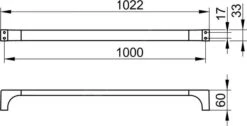 Keuco Edition 11 - Handdoekhouder, Lengte 1000 Mm, Zwart Chroom Geborsteld 11101131000 -Badkamerartikelen Winkel 3beb934802b0d25f53cd4ba9