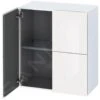Duravit L-Cube - Hoge Badkamerkast 800x700x363 Mm, 2 Deuren, Glanzend Wit LC117702222 -Badkamerartikelen Winkel 3ef6e09b11f2c4cc46550840