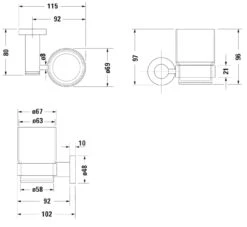 Duravit D-Code - Tandenborstelhouder, Rechts, Melkglas/chroom 0099201000 -Badkamerartikelen Winkel 3f5d2588425d24ac0b1bbb92