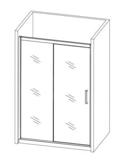 Lansanit LitLUX Serra - Douche Schuifdeur 1200 Mm, Glanzend Aluminium/helder Glas SEU12-2 -Badkamerartikelen Winkel 40d6c052ca92445f66ddad46