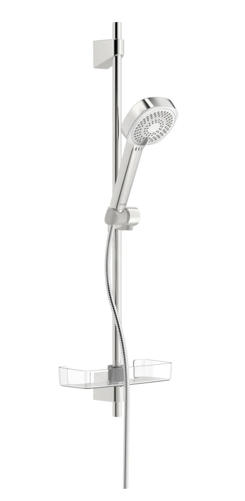 Hansa Basicjet - Set Douchekop, 3jets, Doucheslang En Douchestang Met Planchet, Chroom 44770131 3 Hansa Basicjet - Set Douchekop, 3jets, Doucheslang En Douchestang Met Planchet, Chroom 44770131