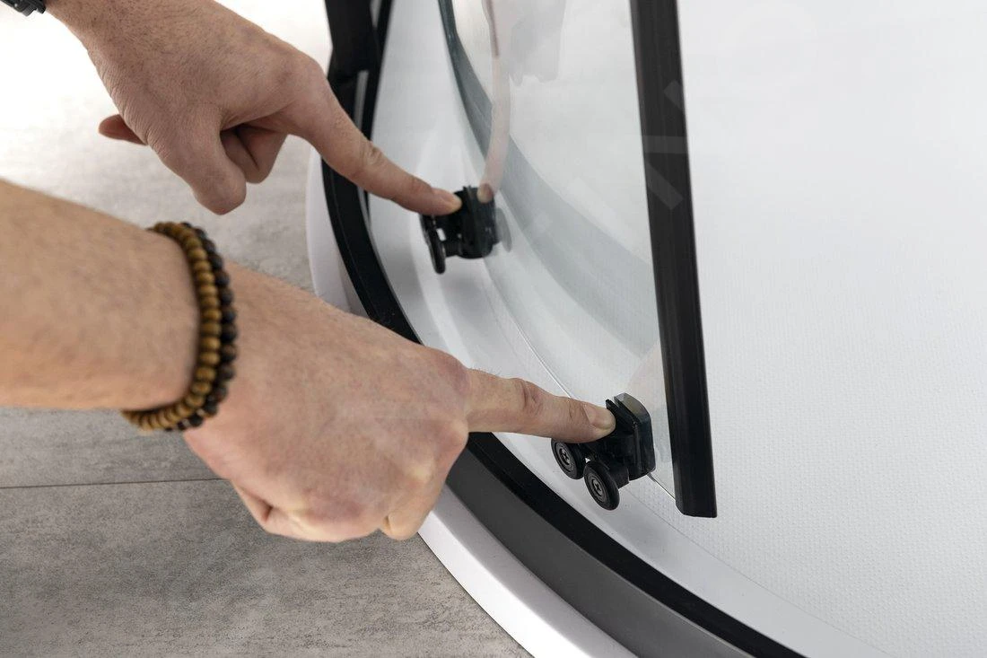 Gelco Sigma - Douchehoek 120x90 Cm, R550, Mat Zwart/helder Glas GS1290B 5 Gelco Sigma - Douchehoek 120x90 Cm, R550, Mat Zwart/helder Glas GS1290B - Afbeelding 3