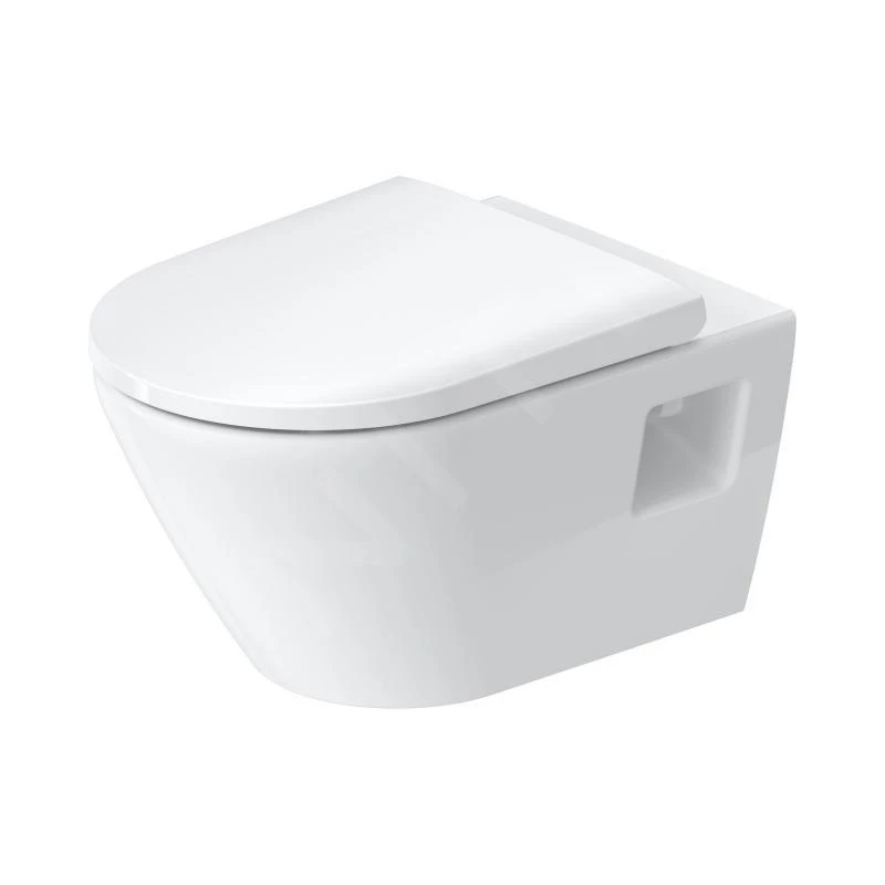 Duravit D-Neo - Hangend Toilet, Rimless, WonderGliss, Wit 25780900001 3 Duravit D-Neo - Hangend Toilet, Rimless, WonderGliss, Wit 25780900001