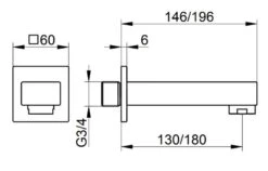 Keuco Edition 11 - Baduitloop, Chroom 51145010000 -Badkamerartikelen Winkel 457a5963dc65202d346531e0