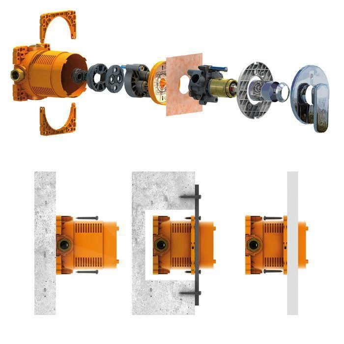 Laufen Concealed Bodies - Simibox Basisgarnituur Voor Inbouwkraan HF574007000000 5 Laufen Concealed Bodies - Simibox Basisgarnituur Voor Inbouwkraan HF574007000000 - Afbeelding 3