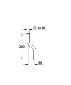Grohe Reserveonderdelen - Urinoirspoelpijp, Chroom 37040000 -Badkamerartikelen Winkel 4a968ae93a6401220c6fbc68
