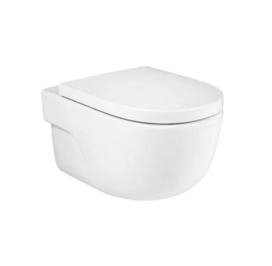 Roca Meridian - Hangend Toilet, Rimless, Wit A34624L000 3 Roca Meridian - Hangend Toilet, Rimless, Wit A34624L000