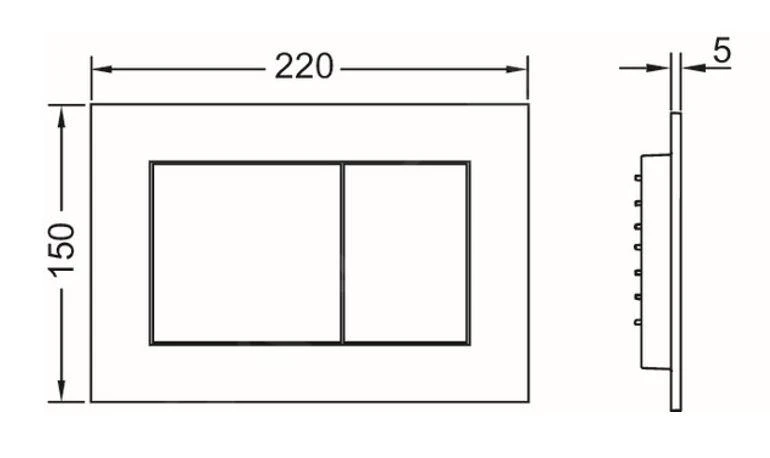 Tece TECEnow - Bedieningsplaat, Zwart 9240403 4 Tece TECEnow - Bedieningsplaat, Zwart 9240403 - Afbeelding 2