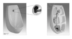 Sanela Elektronische Urinoirs - Domino Urinoir Met Infrarood Spoelsysteem, Elektronica ALS, Voeding 230V AC/24V DC, Wit SLP 17 -Badkamerartikelen Winkel 4f2041ae533a685f865e1d2d