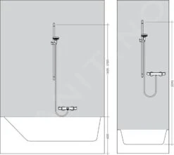 Hansgrohe Crometta - Doucheset 100, Douchestang 900 Mm, Wit/chroom 26537400 -Badkamerartikelen Winkel 51f5f6b098e81d7f2cab0b10