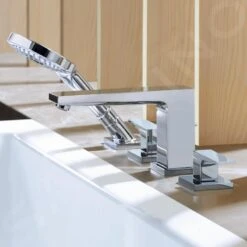Hansgrohe Metropol - Badrandkraan, 4-gats Installatie, Chroom 32552000 10 Hansgrohe Metropol - Badrandkraan, 4-gats Installatie, Chroom 32552000 -Badkamerartikelen Winkel 55a9eb327f11189ba9ef7dd1