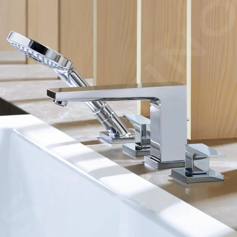 Hansgrohe Metropol - Badrandkraan, 4-gats Installatie, Chroom 32552000 5 Hansgrohe Metropol - Badrandkraan, 4-gats Installatie, Chroom 32552000 - Afbeelding 3