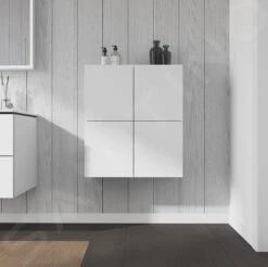 Duravit L-Cube - Zijkast 800x700x243 Mm, 2 Deuren, Wit Mat LC116701818 -Badkamerartikelen Winkel 5b9c317b9ee0b9fe071af3d0