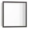 Hansgrohe XtraStoris Individual - Inbouwnis Met Designlijst, 300x300x100 Mm, Mat Wit/geborsteld Zwart Chroom 56099340 -Badkamerartikelen Winkel 5d0b00f9ac057d65603624d9