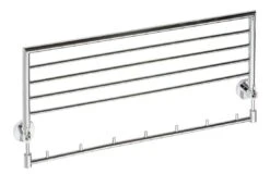 Sapho X-Round - Handdoekrek Neerklapbaar, Lengte 650 Mm, Chroom XR422 -Badkamerartikelen Winkel 5e842cc835038bad4ac138f5