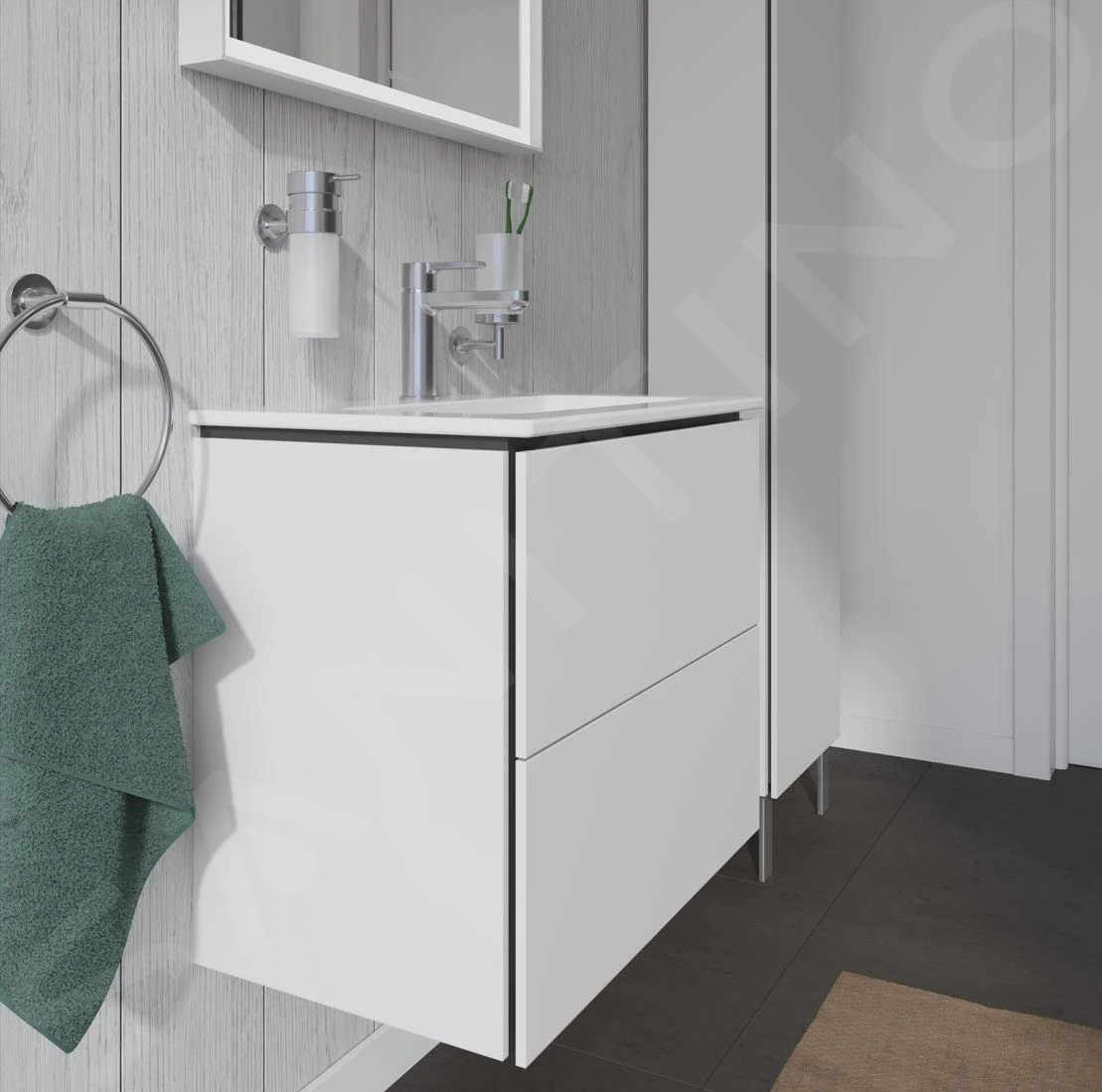 Duravit L-Cube - Wastafelonderkast Compact, 550x620x391 Mm, 2 Laden, Glanzend Wit LC625602222 8 Duravit L-Cube - Wastafelonderkast Compact, 550x620x391 Mm, 2 Laden, Glanzend Wit LC625602222 - Afbeelding 6
