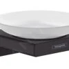 Hansgrohe AddStoris - Zeepschaal Met Houder, Mat Glas/zwart Mat 41746670
