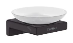 Hansgrohe AddStoris - Zeepschaal Met Houder, Mat Glas/zwart Mat 41746670