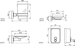 Ideal Standard IOM - Tandenborstelhouder, Helder Glas/chroom A9121AA -Badkamerartikelen Winkel 62c94784efd061cc05a7ab0a