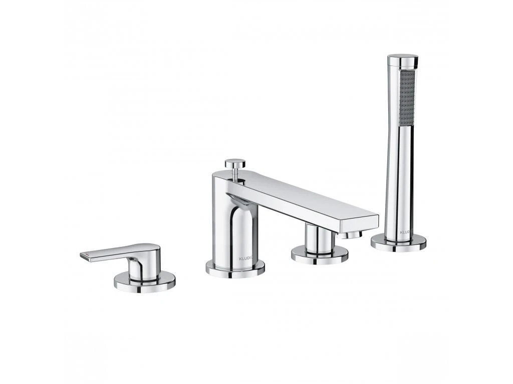 Kludi Zenta SL - Badrandkraan, 4-gats, Chroom 484240565 3 Kludi Zenta SL - Badrandkraan, 4-gats, Chroom 484240565