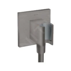 Axor Douche Programma - Muuraansluitbocht Met Douchehouder, Geborsteld Zwart Chroom 36734340