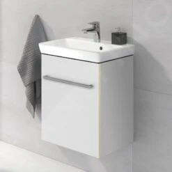 Villeroy & Boch Avento - Wastafelkast, 430x514x352 Mm, 1 Deur, Crystal White A88701B4 -Badkamerartikelen Winkel 6b3e350529b533710f8d1ec7