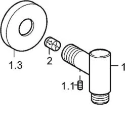 Hansa Aansluitbochten - Wandaansluitocht, Chroom 04420200 -Badkamerartikelen Winkel 6c88098ffc1dfa09a9e5c7a7