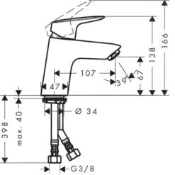 Hansgrohe Logis - Wastafelkraan 70, Chroom 71071000 -Badkamerartikelen Winkel 6ee71095c10b936ea57b5352
